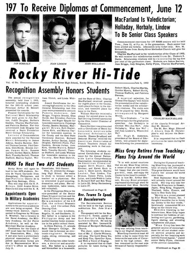 Rocky River City Schools News Article